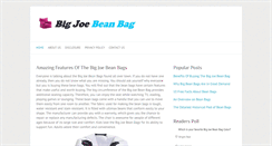 Desktop Screenshot of bigjoebeanbag.net